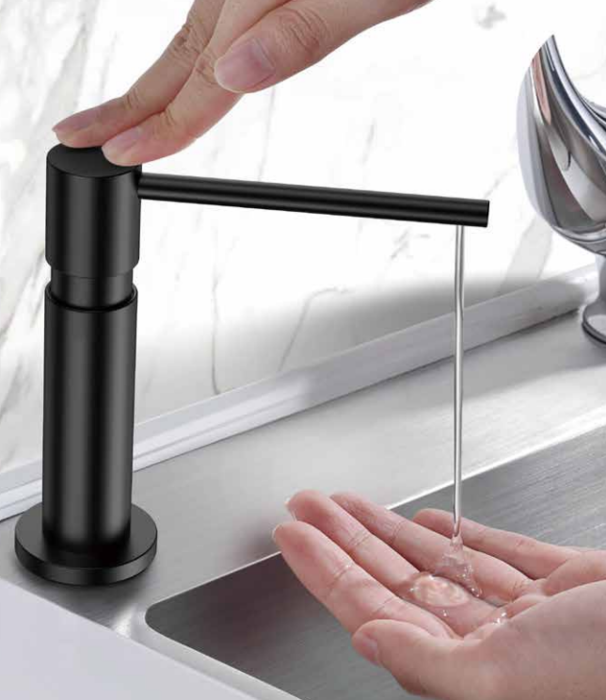 Кухонный дозатор для жидкого мыла ALLENDORF AD-7901 Chrome (вид 2) Кухонный дозатор для жидкого мыла ALLENDORF AD-7901 Chrome (фото, вид 2)