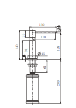 Кухонный дозатор для жидкого мыла ALLENDORF AD-7901 Chrome (вид 3) Кухонный дозатор для жидкого мыла ALLENDORF AD-7901 Chrome (фото, вид 3)