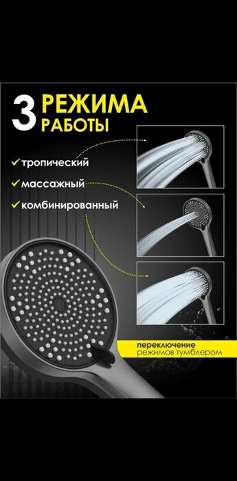 Душевая лейка ALLENDORF AD-7704 Gun Metal (вид 2) Душевая лейка ALLENDORF AD-7704 Gun Metal (фото, вид 2)